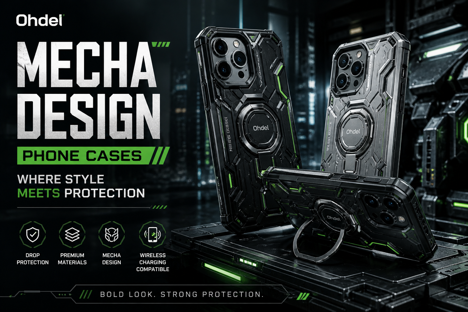 Mecha Phone Case | Futuristic & Protective Design | Ohdel