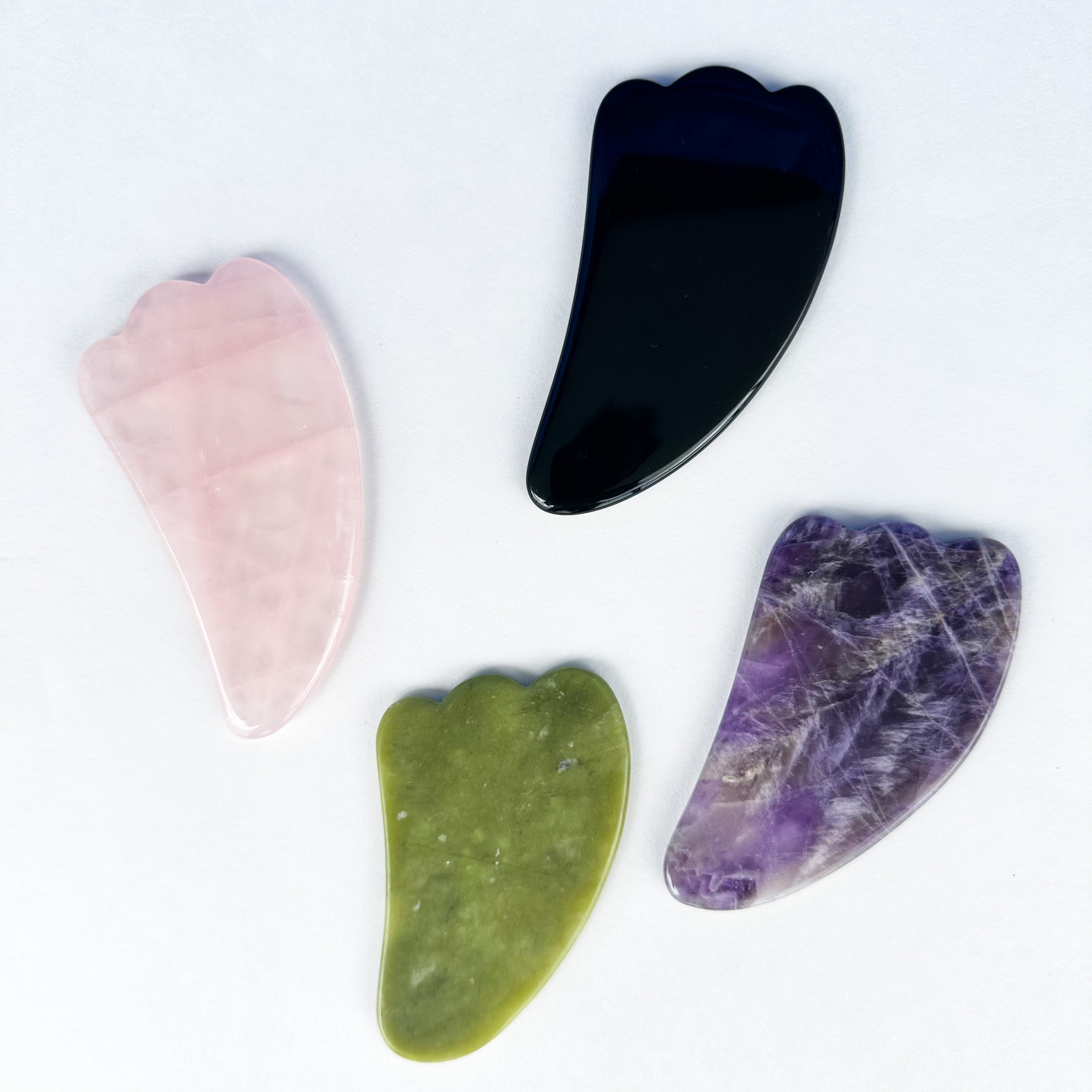 Facial and Body Gua Sha Stones - Organic Natural Wood Design