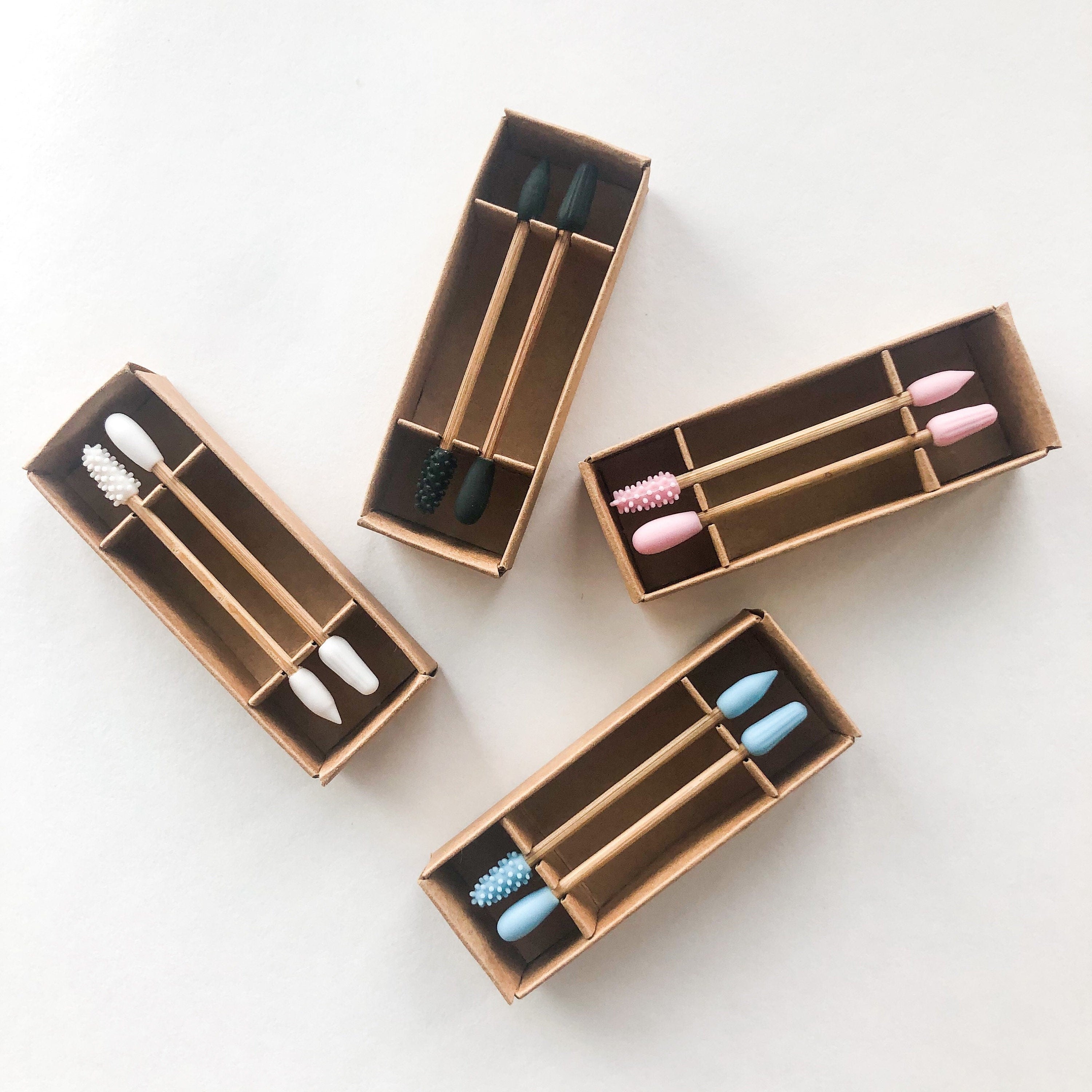 Plastic-Free Natural Wood Silicone Q-tips | Eco-Friendly Choice