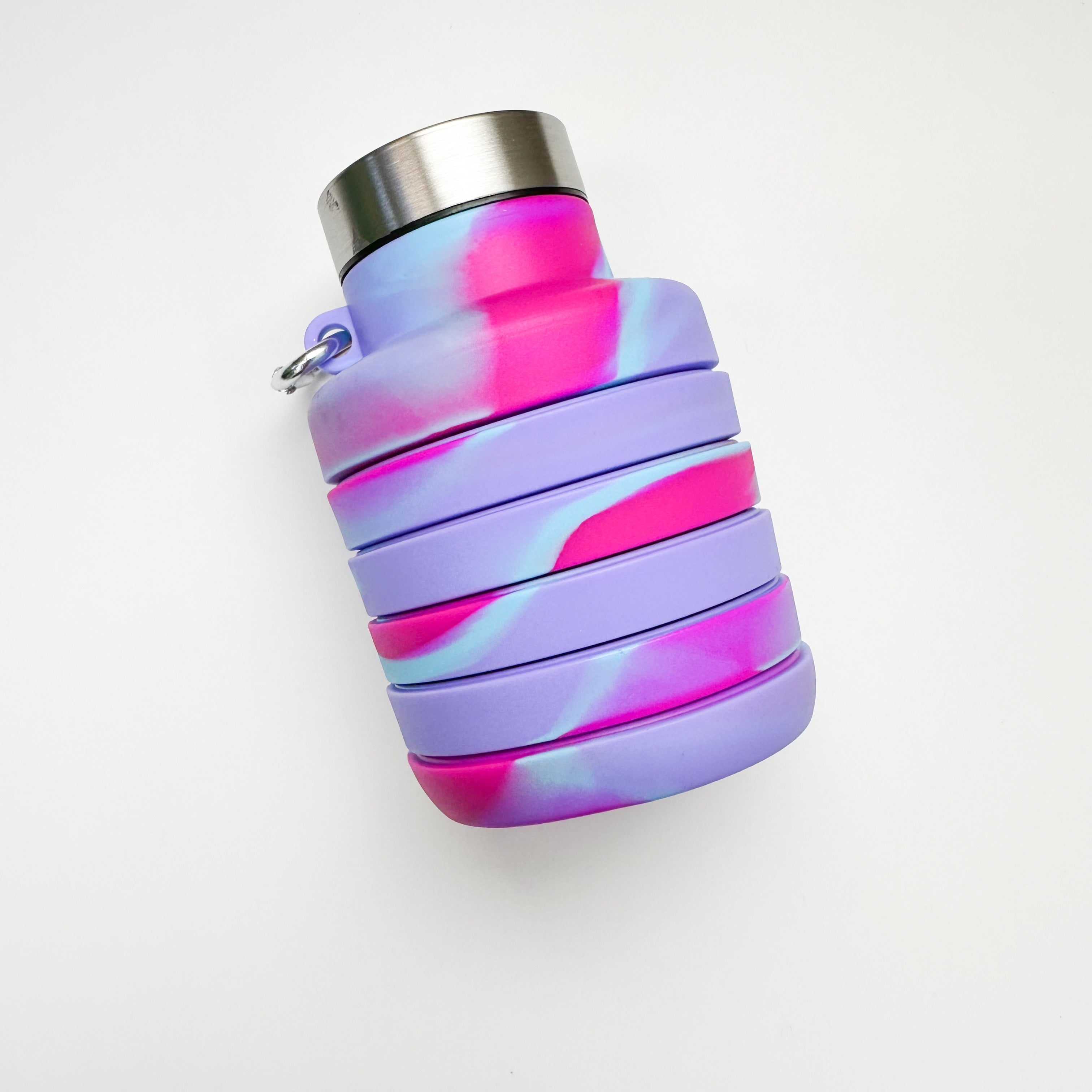Collapsible Silicone Bottles - Professional Natural Wood Design