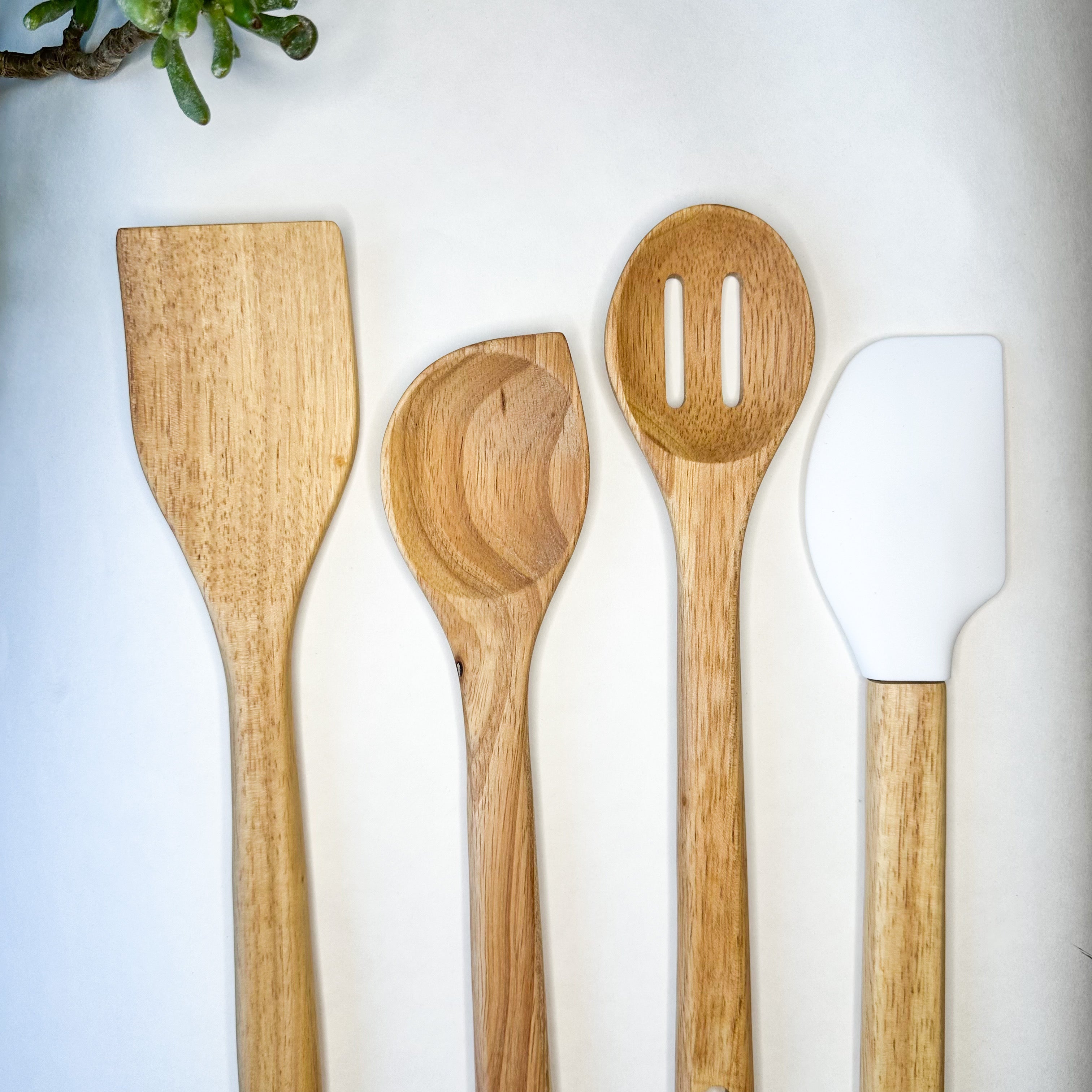 Earth-Friendly en Utensil Set - Zero Waste Natural Wood Design