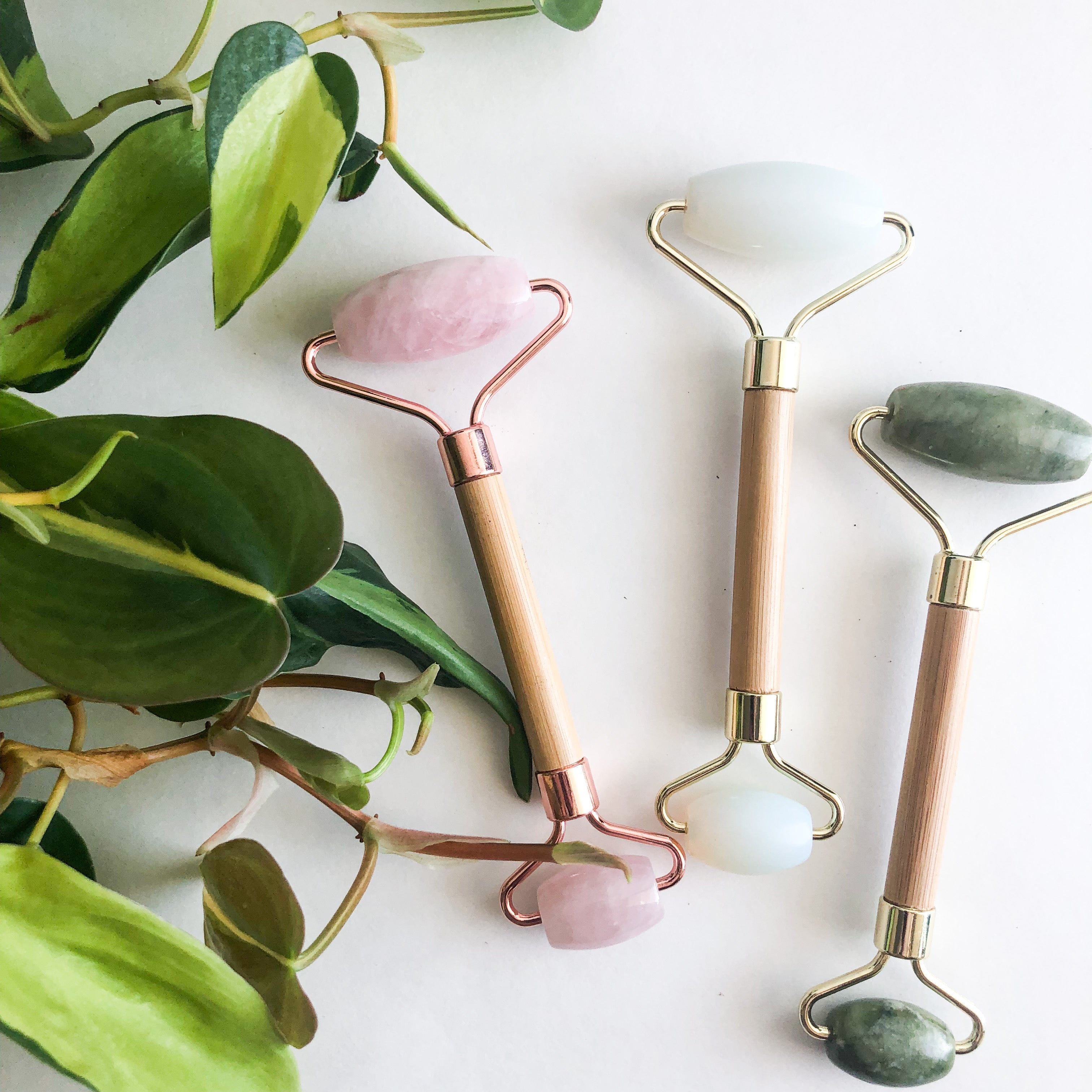 Facial Rollers - Handcrafted Natural Wood Design