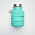 Collapsible Silicone Bottles - Professional Natural Wood Design