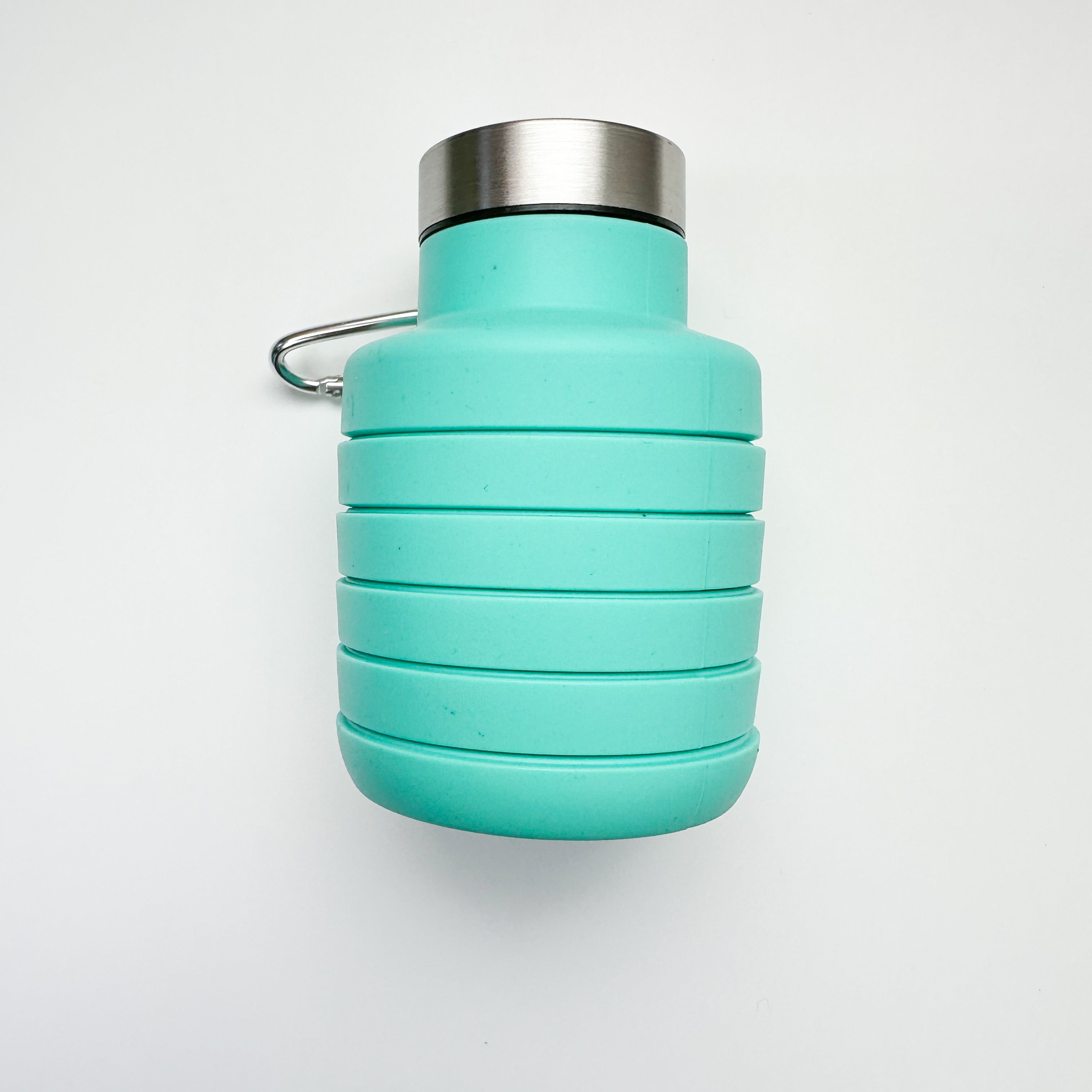 Collapsible Silicone Bottles - Professional Natural Wood Design