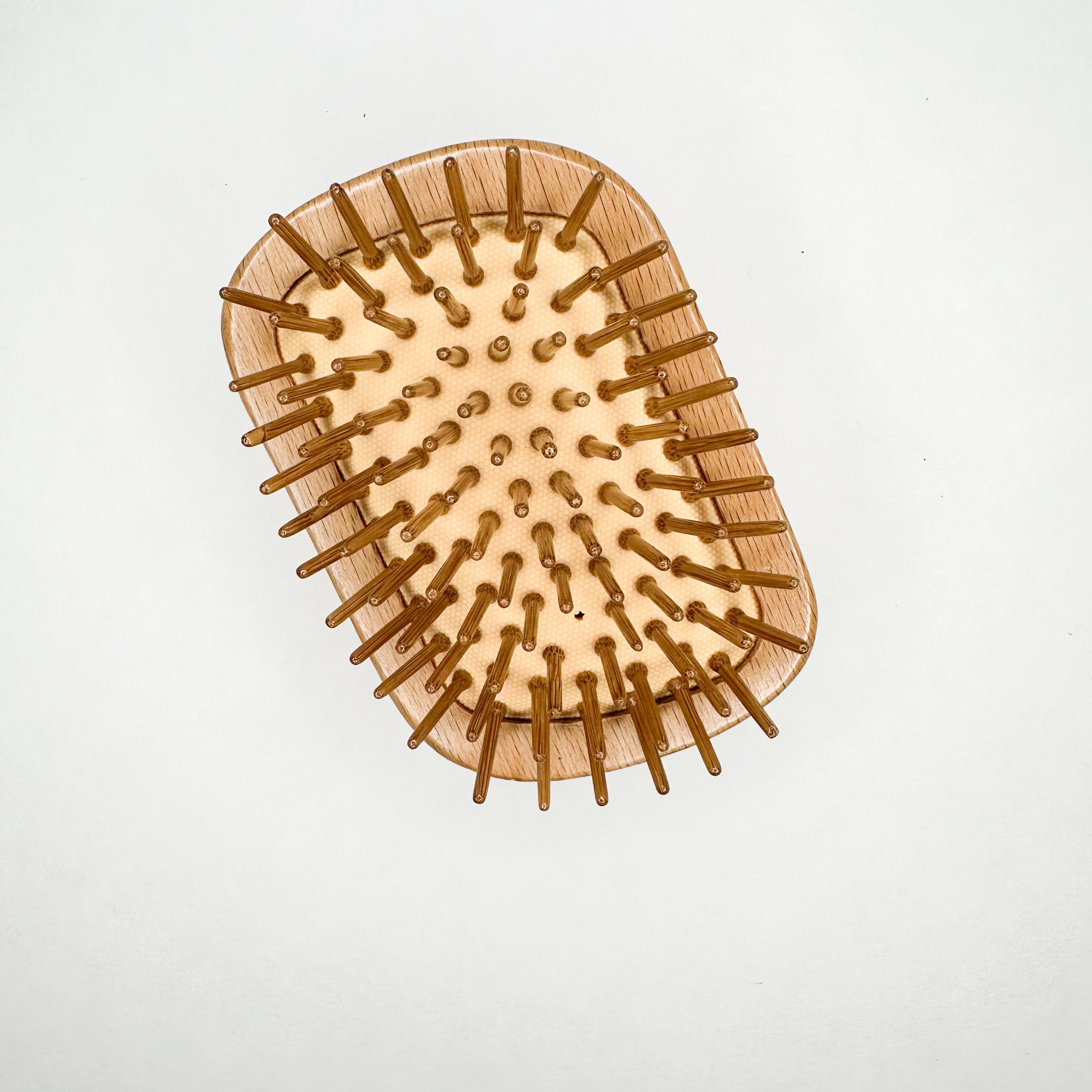 Eco Friendly Beech Travel Hair Brush - Professional Natural Wood Design