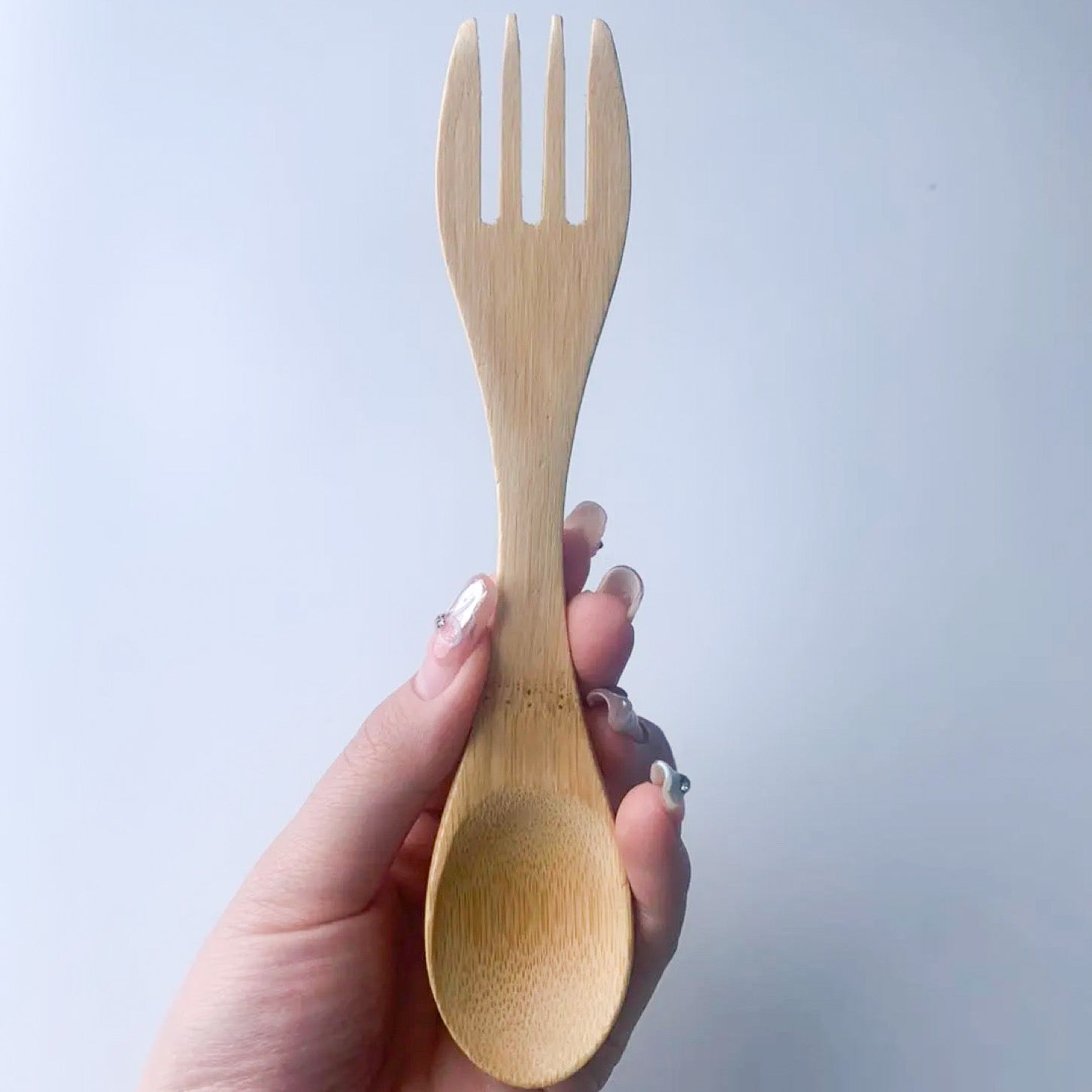 Premium Natural Wood Spork – Perfect for Travel and Dining Out - Modern Eco-D...