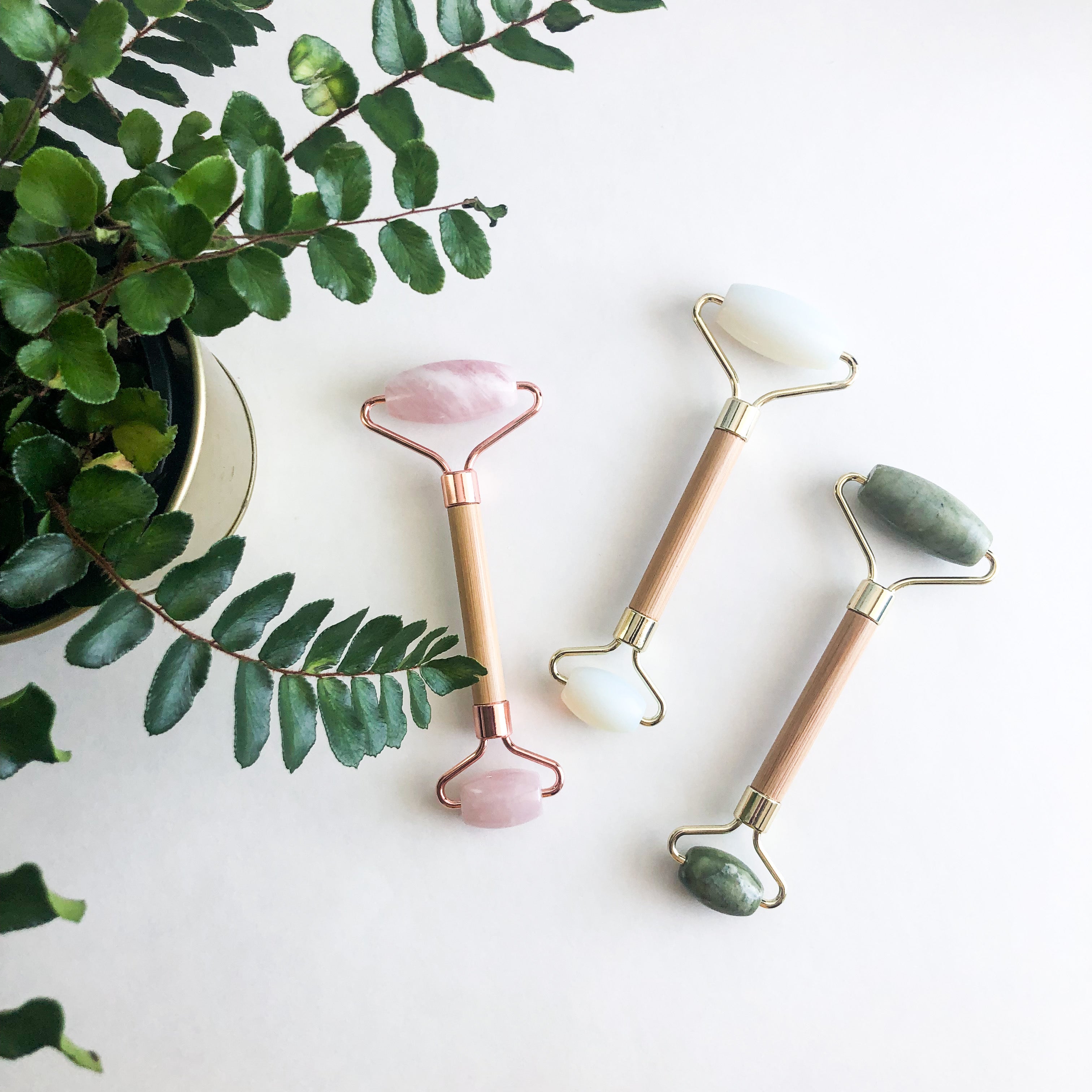 Facial Rollers - Handcrafted Natural Wood Design