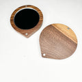 Sustainable Eco-Chic Portable Makeup Mirror | Premium Natural Wood