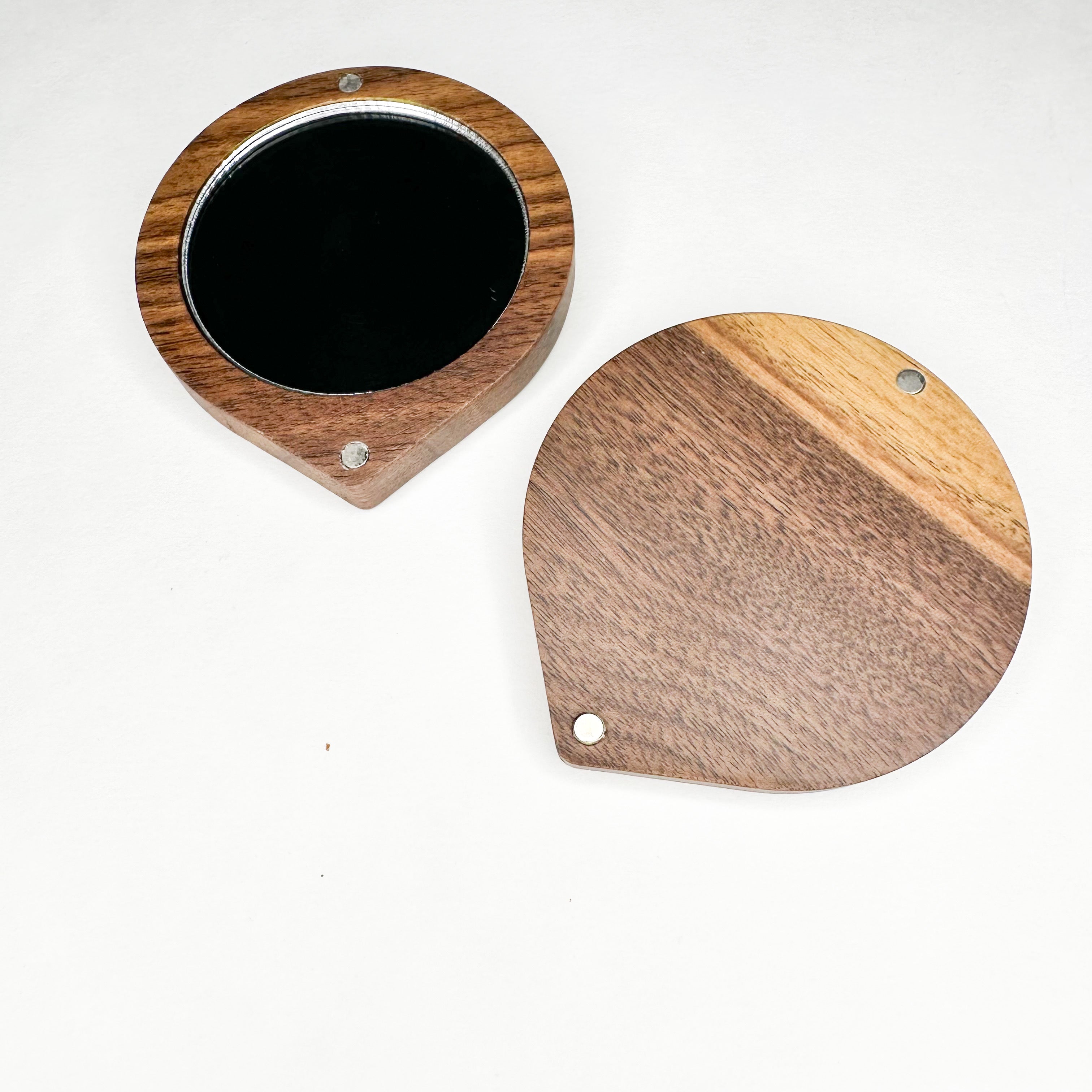 Sustainable Eco-Chic Portable Makeup Mirror | Premium Natural Wood