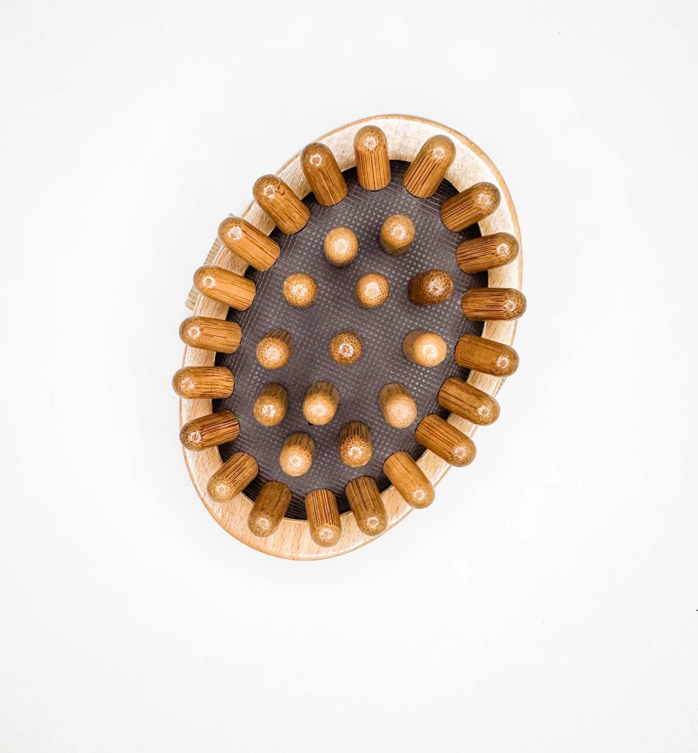 Handcrafted Natural Wood and Beech Scalp Massager - Modern Eco-Design
