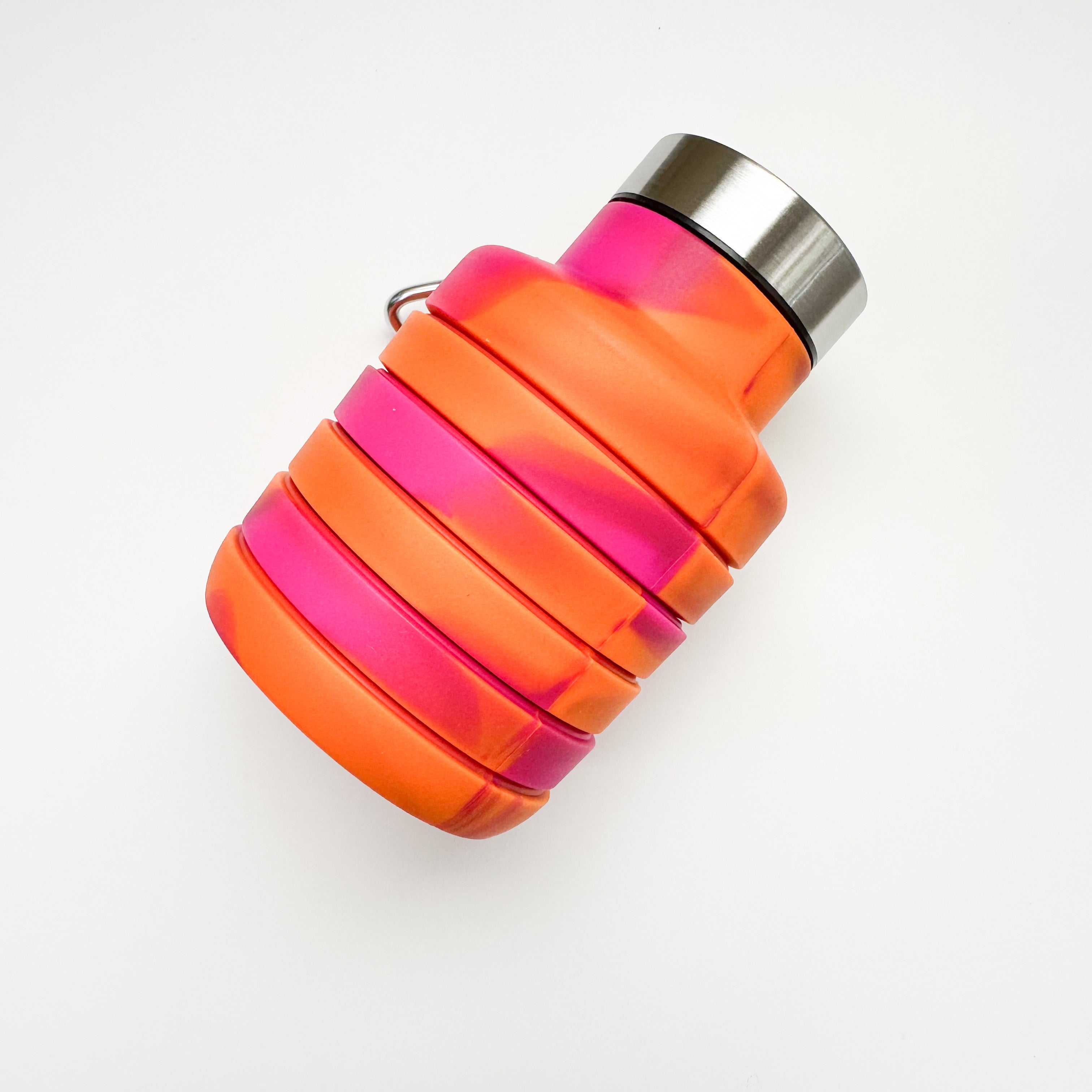 Collapsible Silicone Bottles - Professional Natural Wood Design