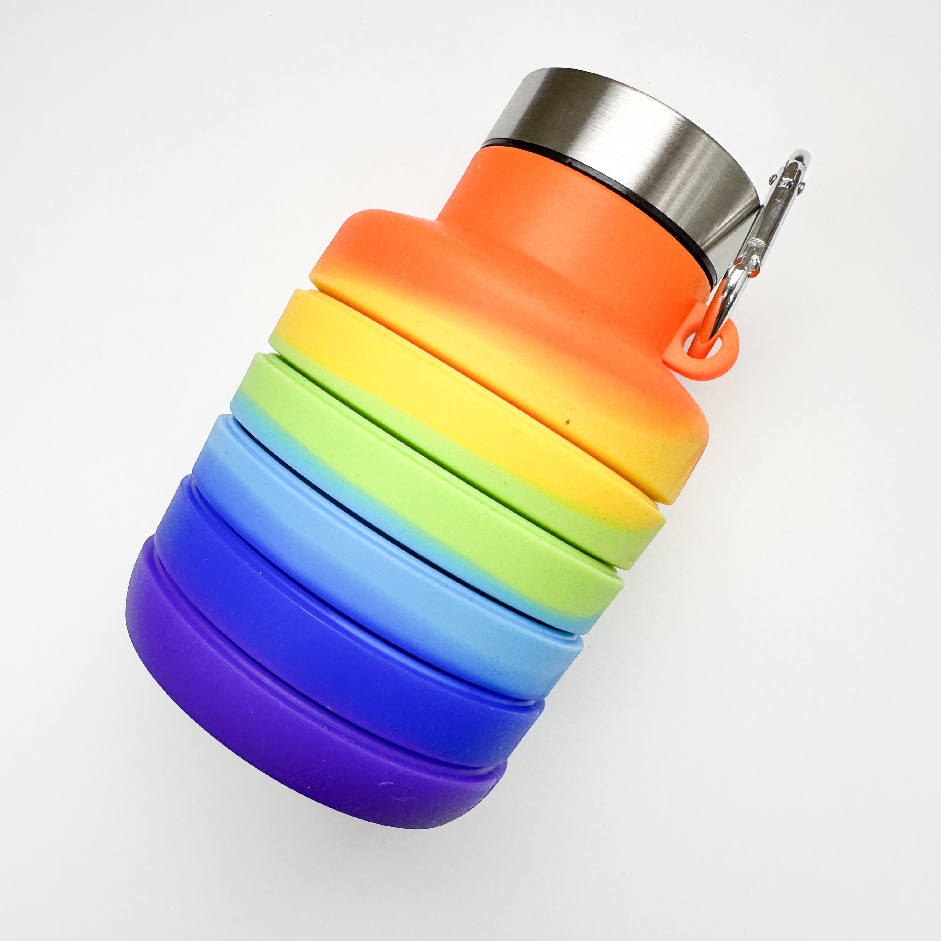 Collapsible Silicone Bottles - Professional Natural Wood Design