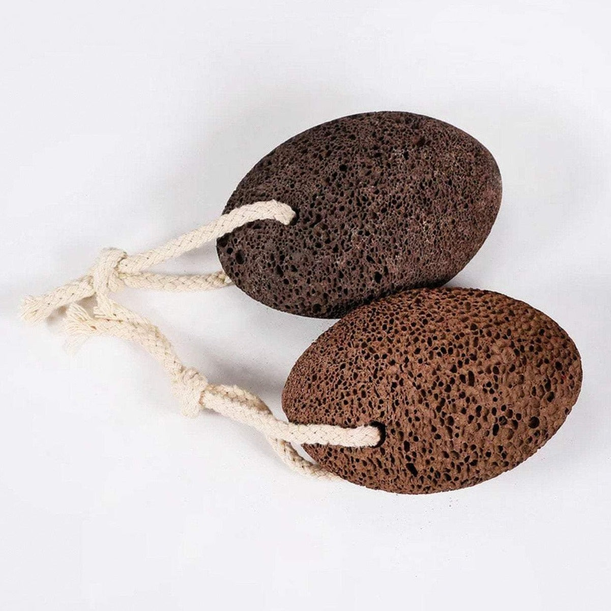 Handcrafted Natural Wood Lava Stone Pumice Foot Scrubber- Scrubber - Modern E...