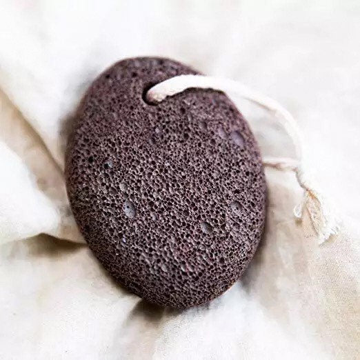 Handcrafted Natural Wood Lava Stone Pumice Foot Scrubber- Scrubber - Modern E...