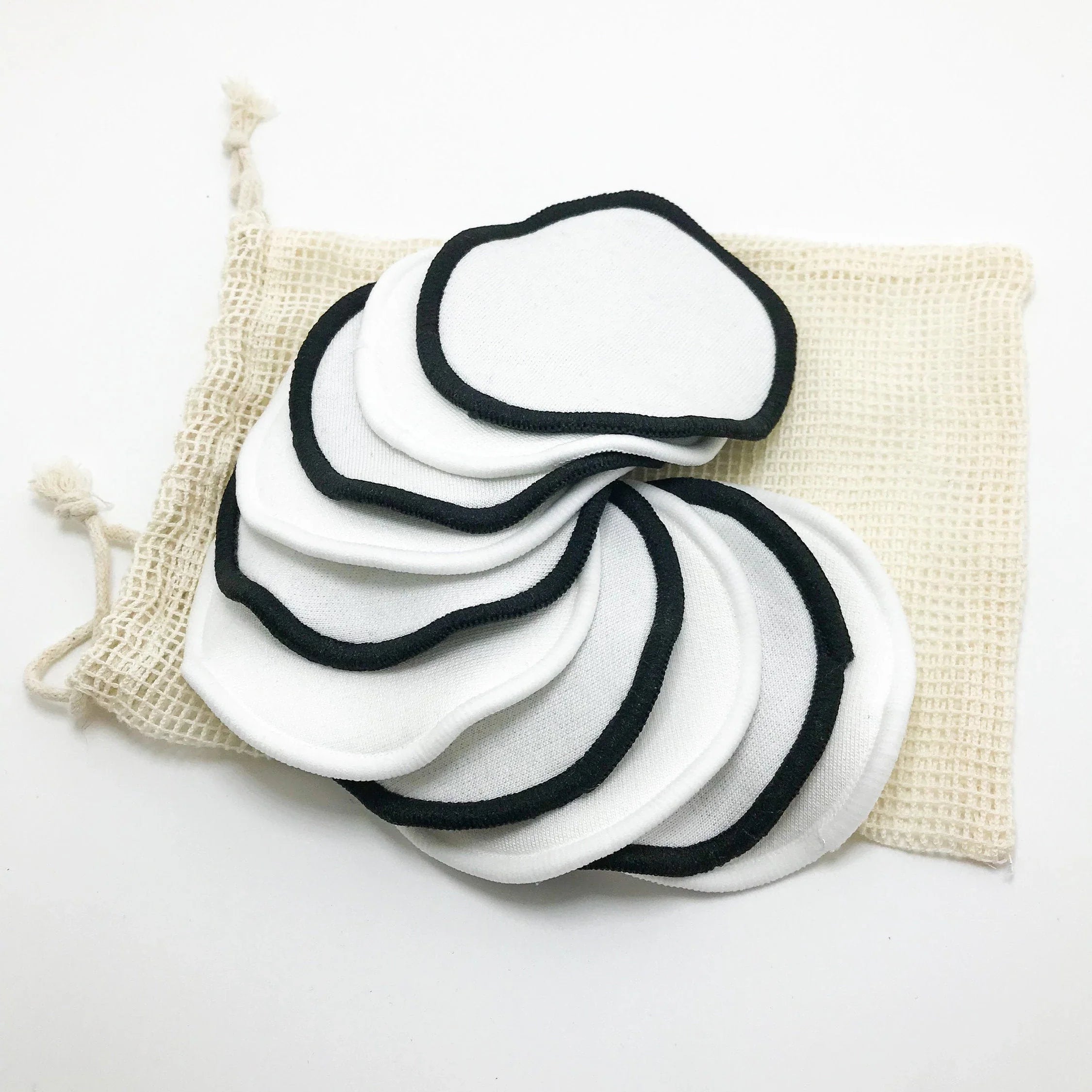 Cotton Facial Pads - Sustainable Natural Wood Design (10 Pack)
