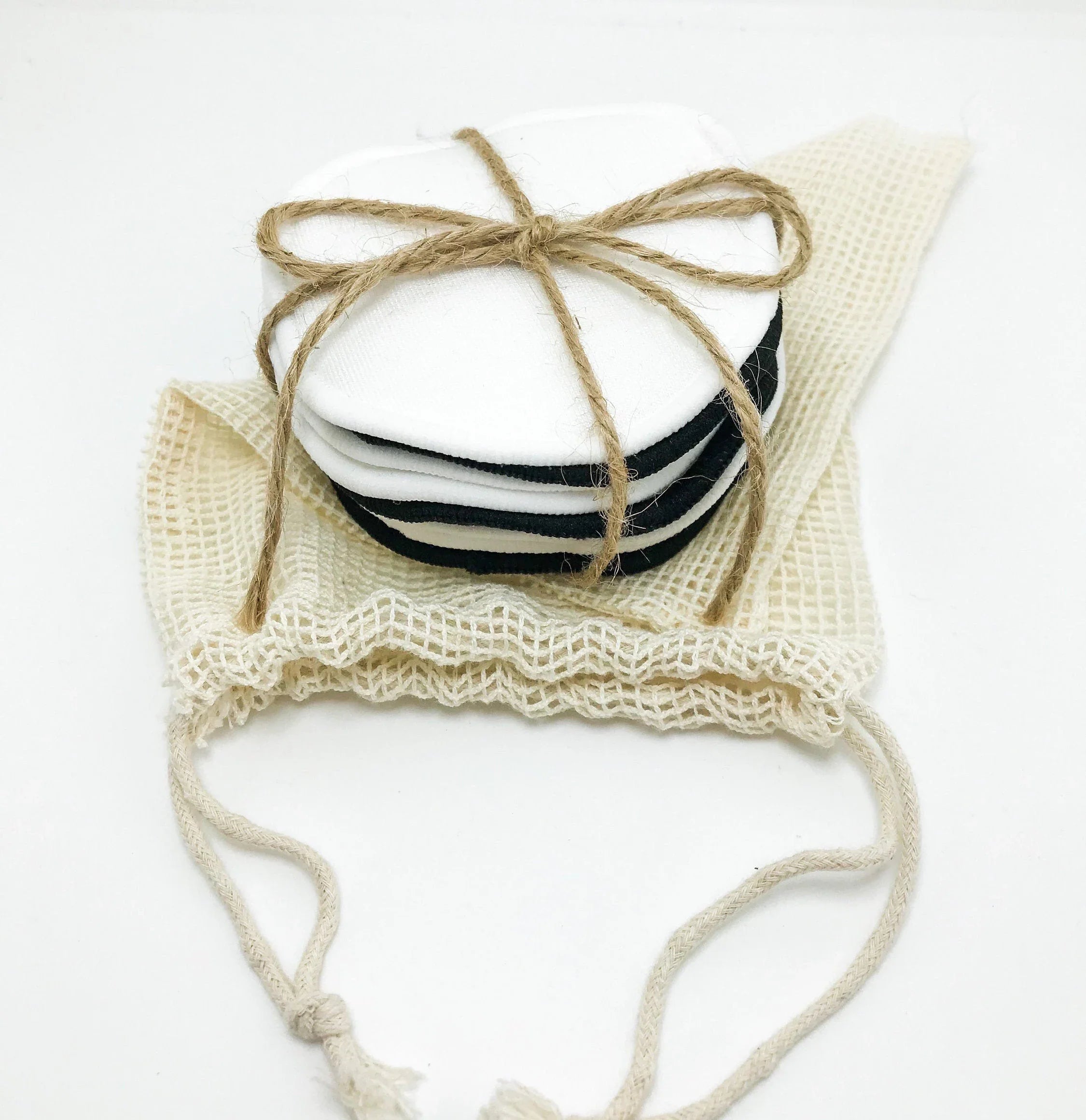 Cotton Facial Pads - Sustainable Natural Wood Design (10 Pack)