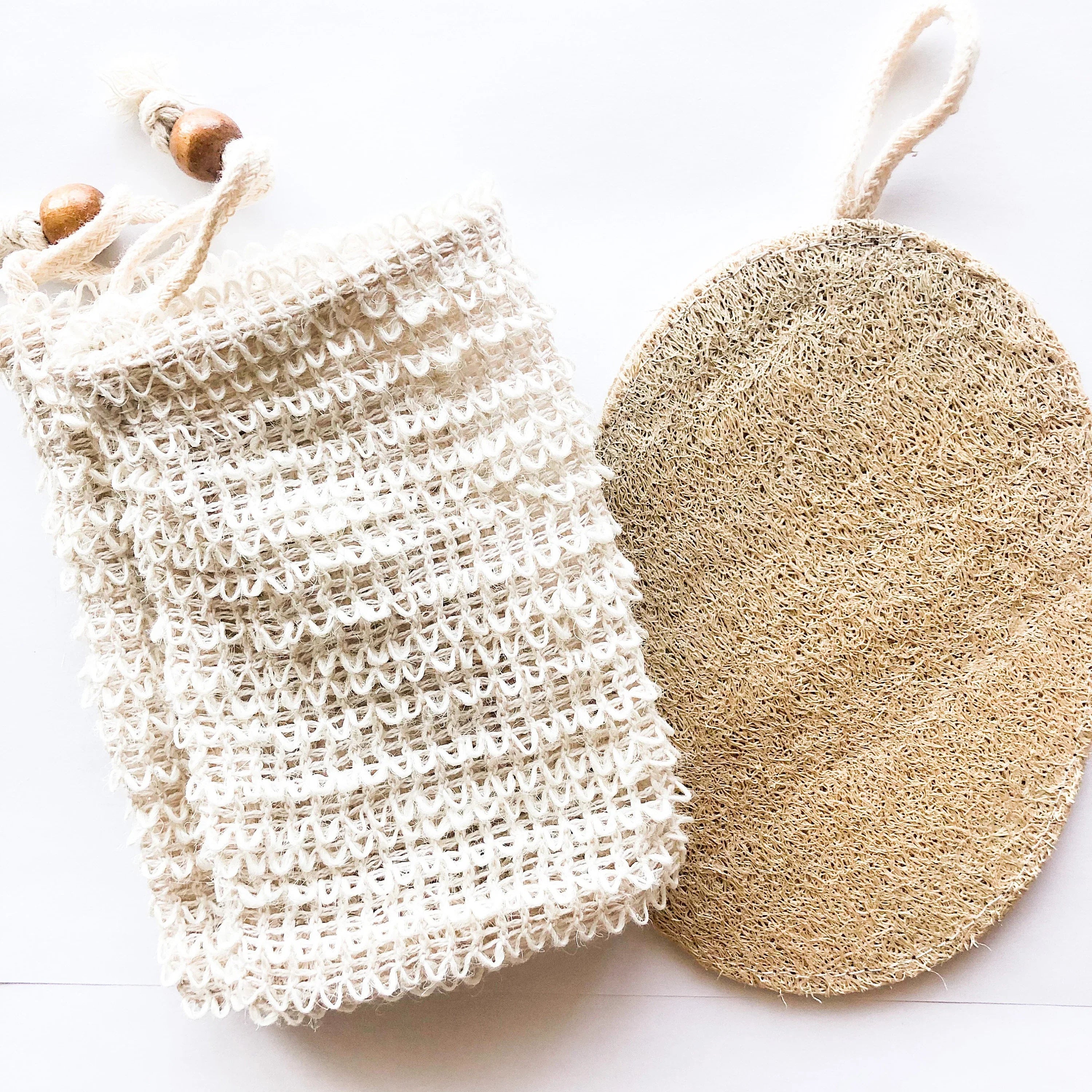 Organic Natural Wood Loofah Sponge- Sustainable Bath & Body Spong... | Eco-Fr...