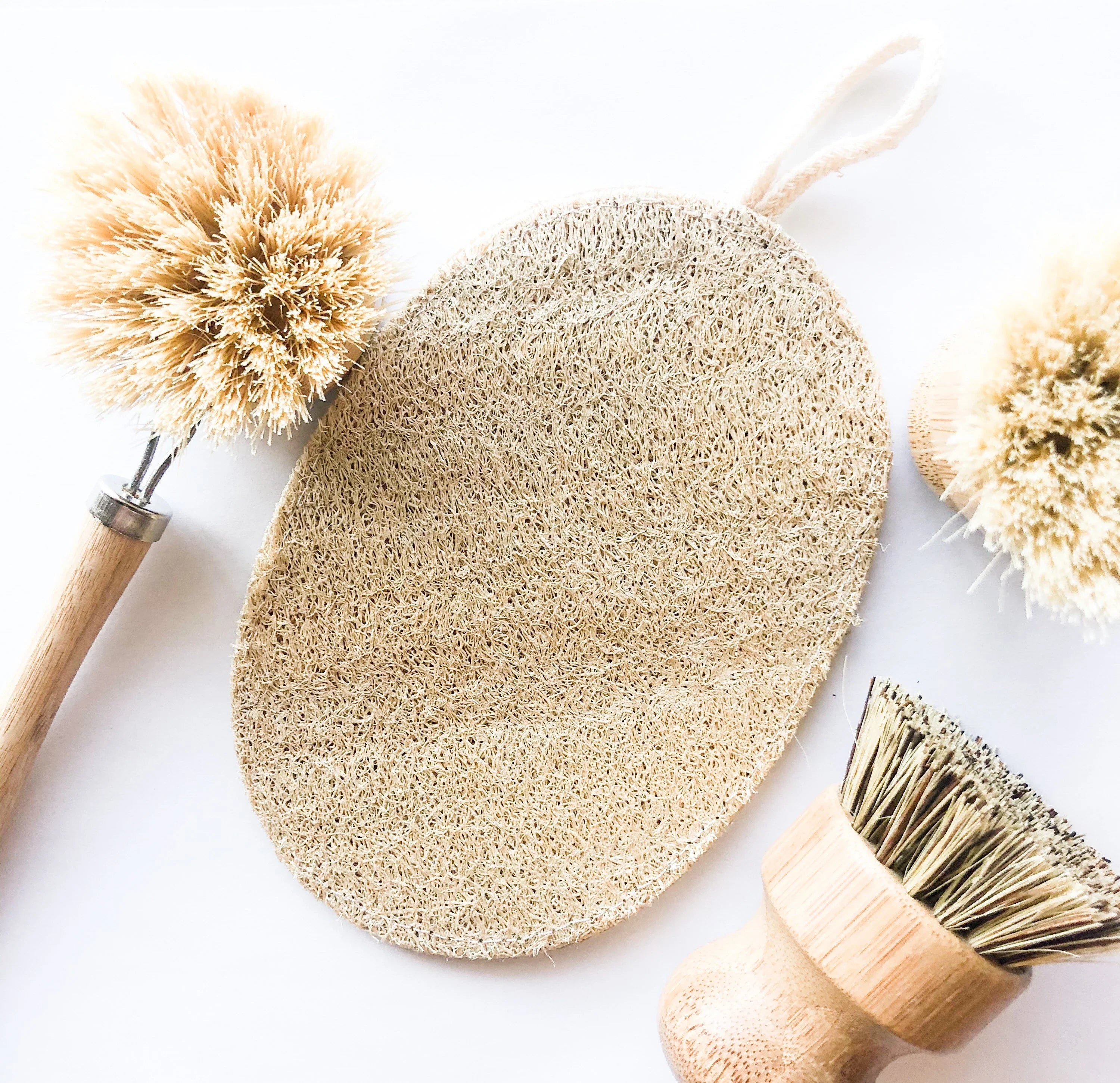 Organic Natural Wood Loofah Sponge- Sustainable Bath & Body Spong... | Eco-Fr...