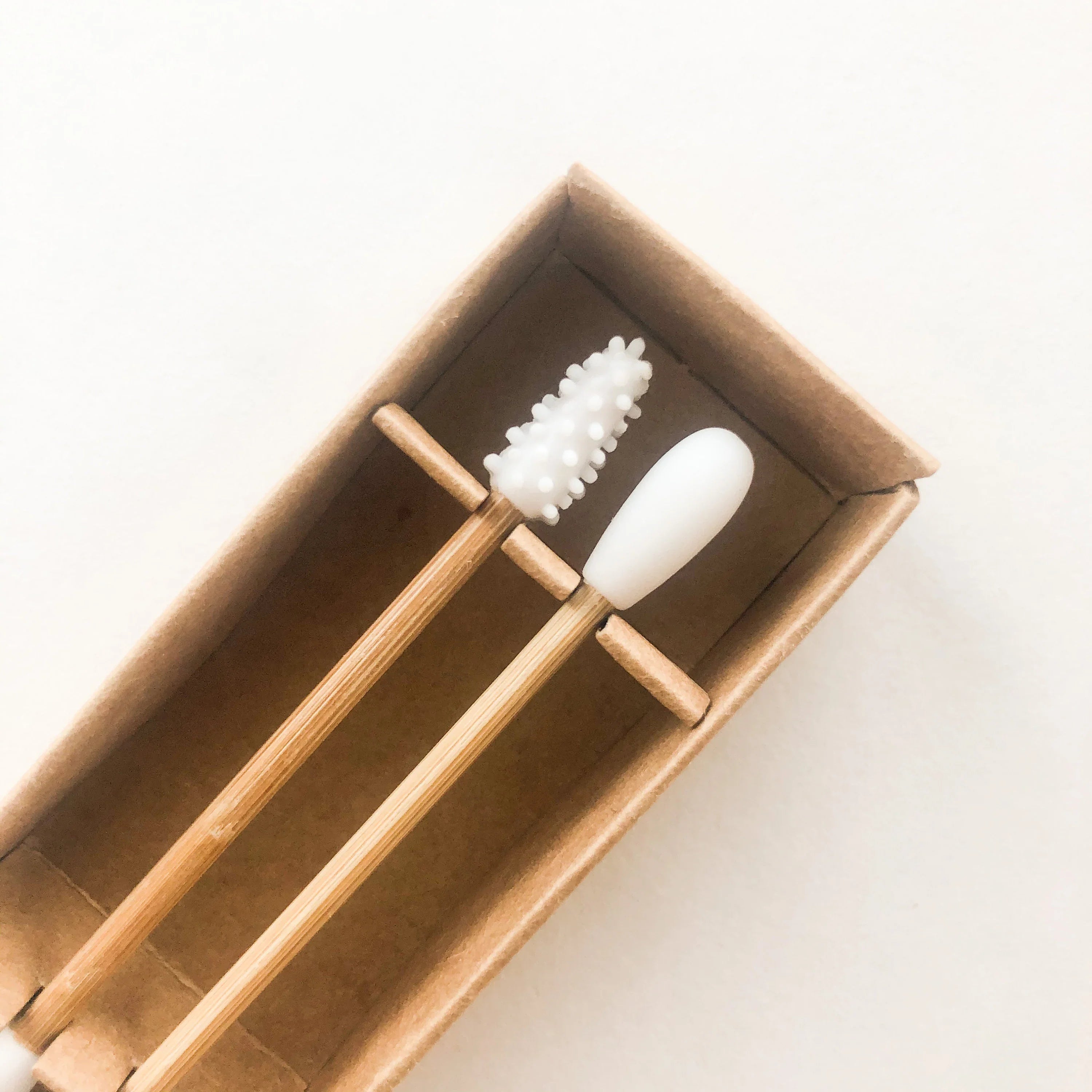 Plastic-Free Natural Wood Silicone Q-tips | Eco-Friendly Choice