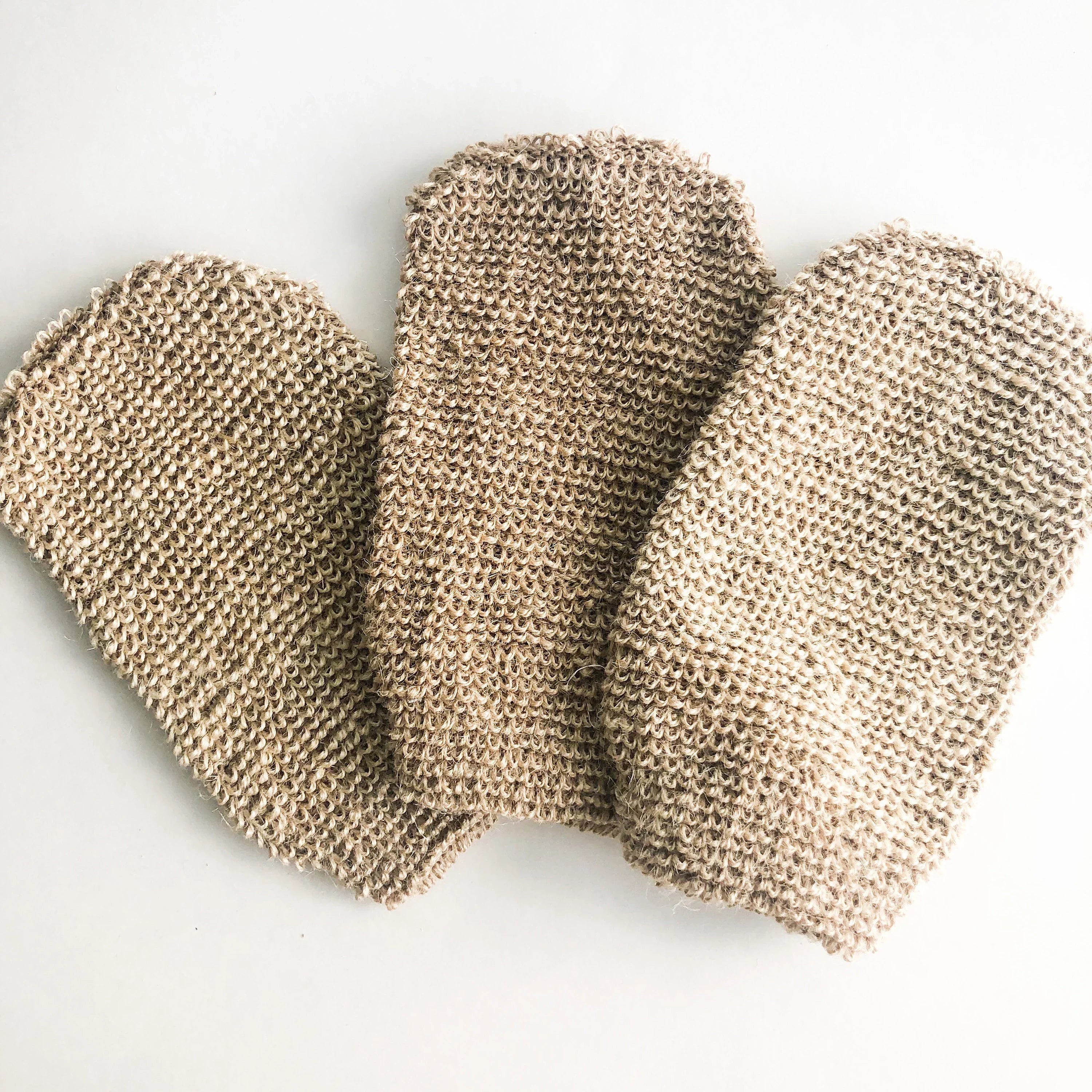 Professional Natural Wood Exfoliating Jute Mitt - Modern Eco-Design