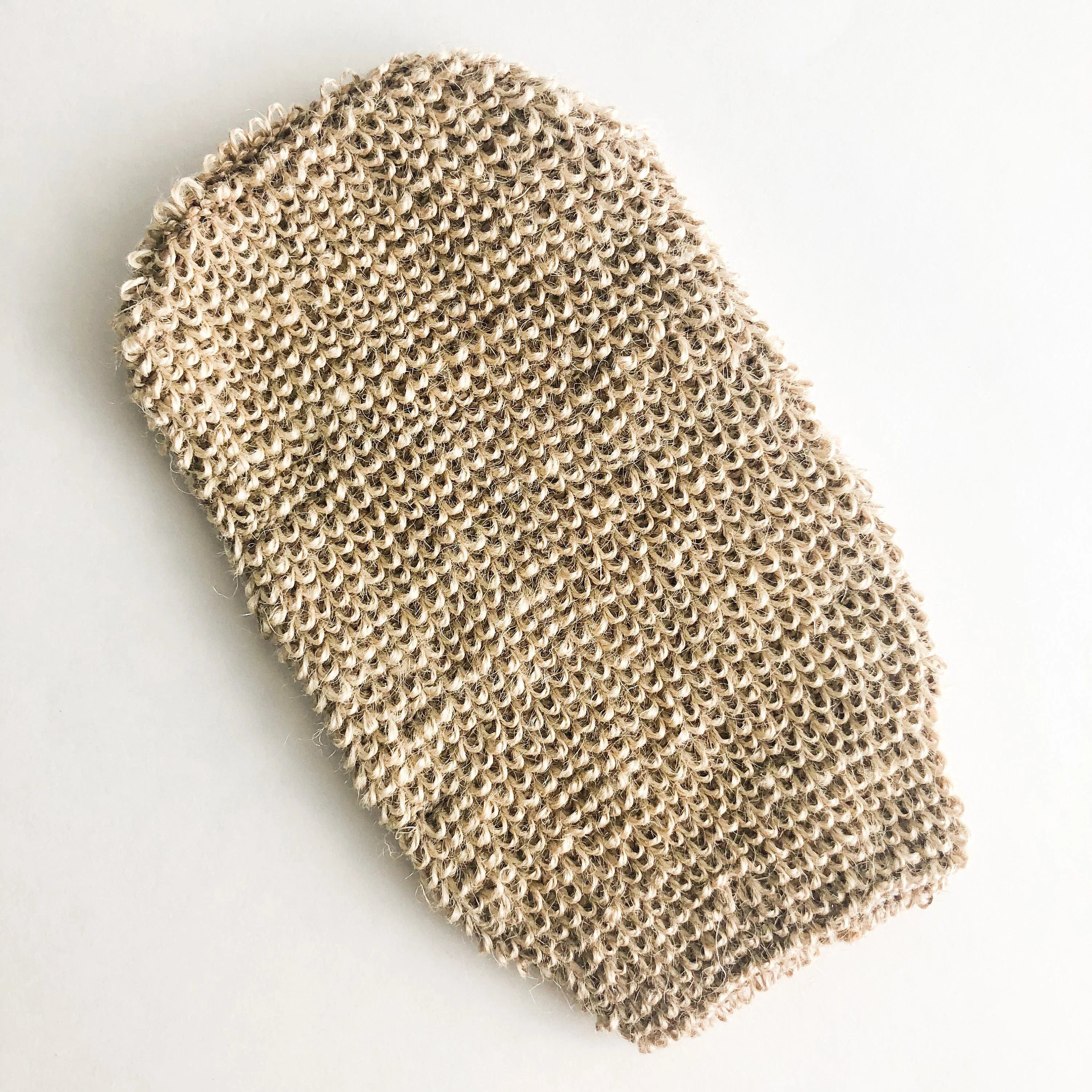 Professional Natural Wood Exfoliating Jute Mitt - Modern Eco-Design