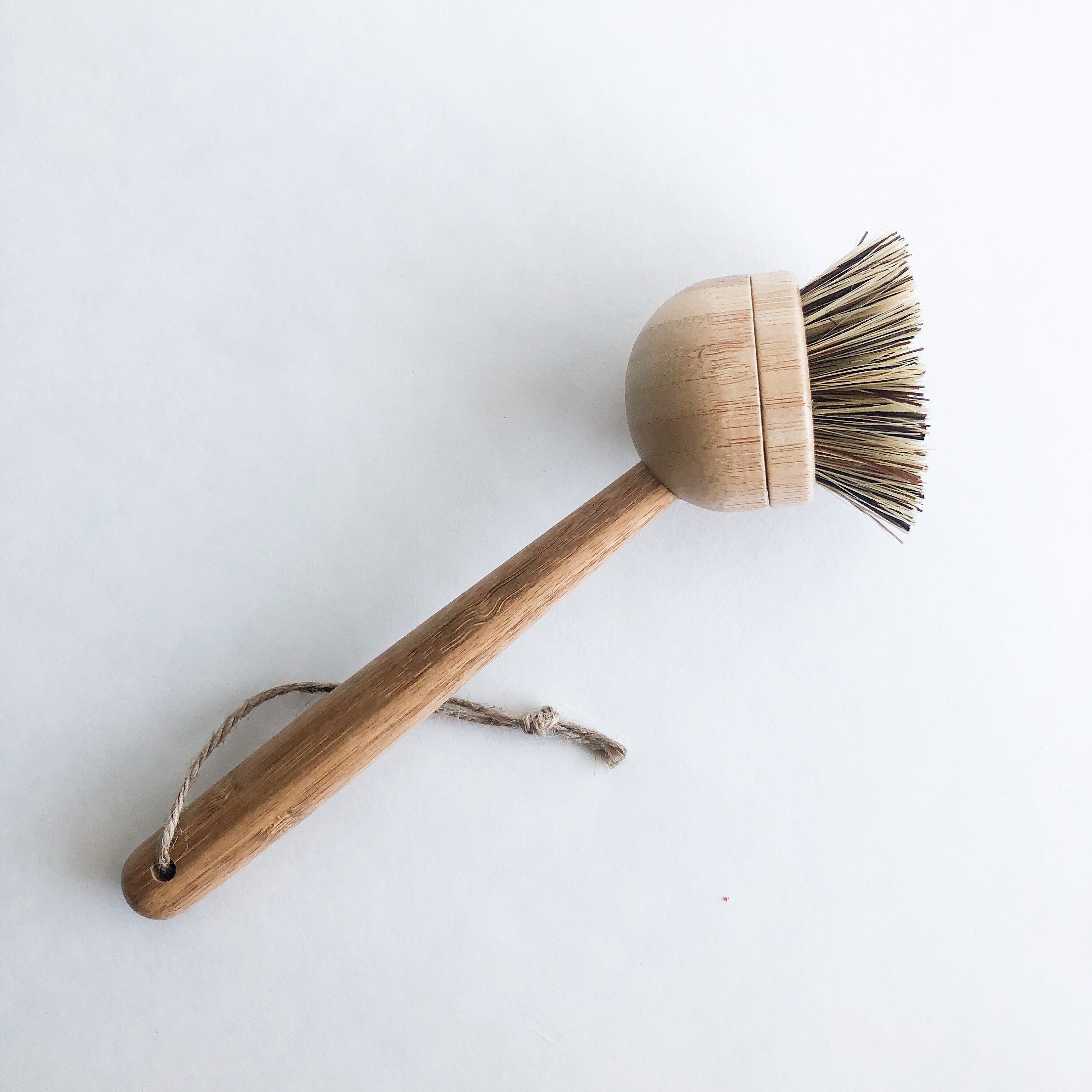 Eco-Friendly Natural Wood Sisal Dish Brush With Replaceable Head - Modern Eco...