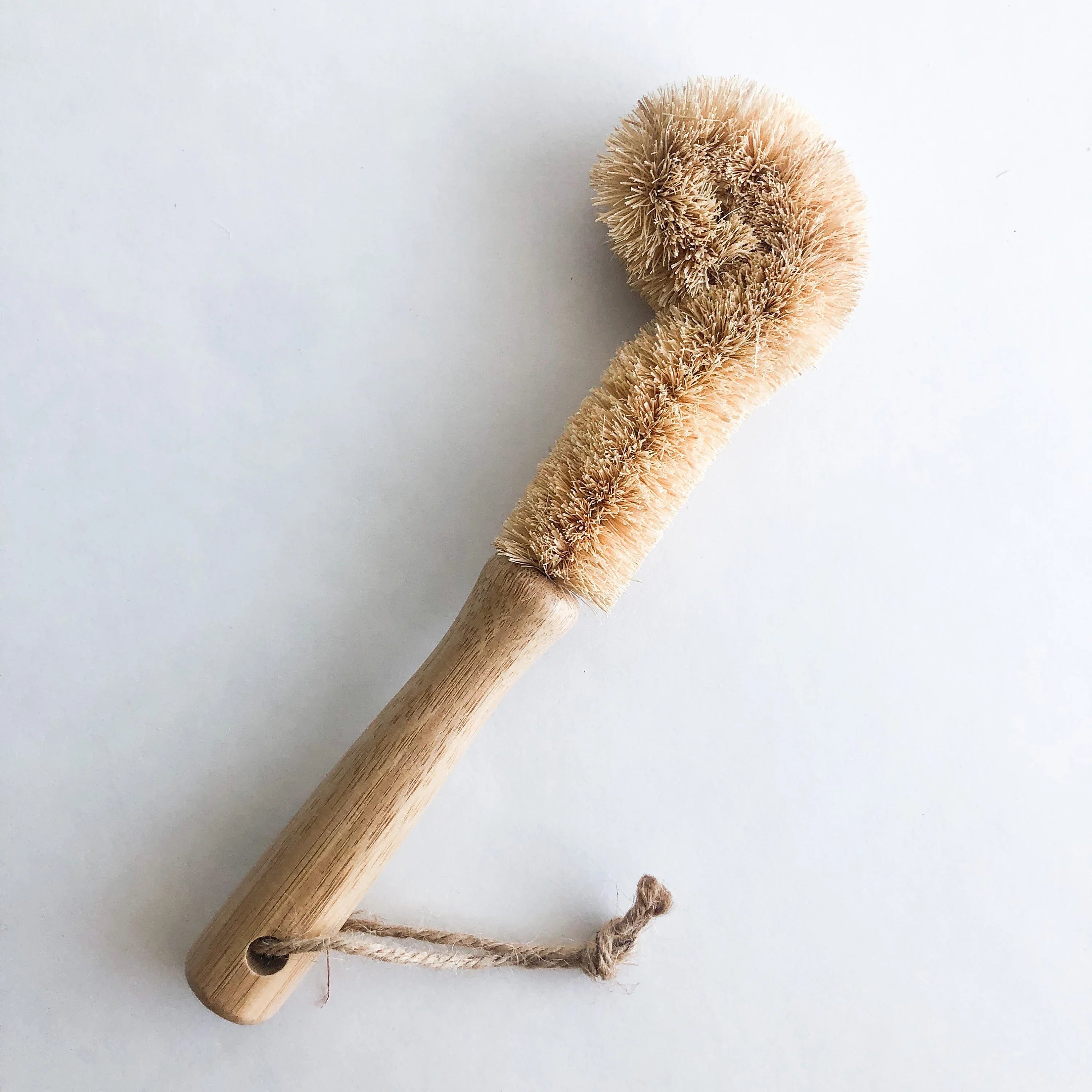 Coconut Glass Brush - Plastic-Free Natural Wood Design