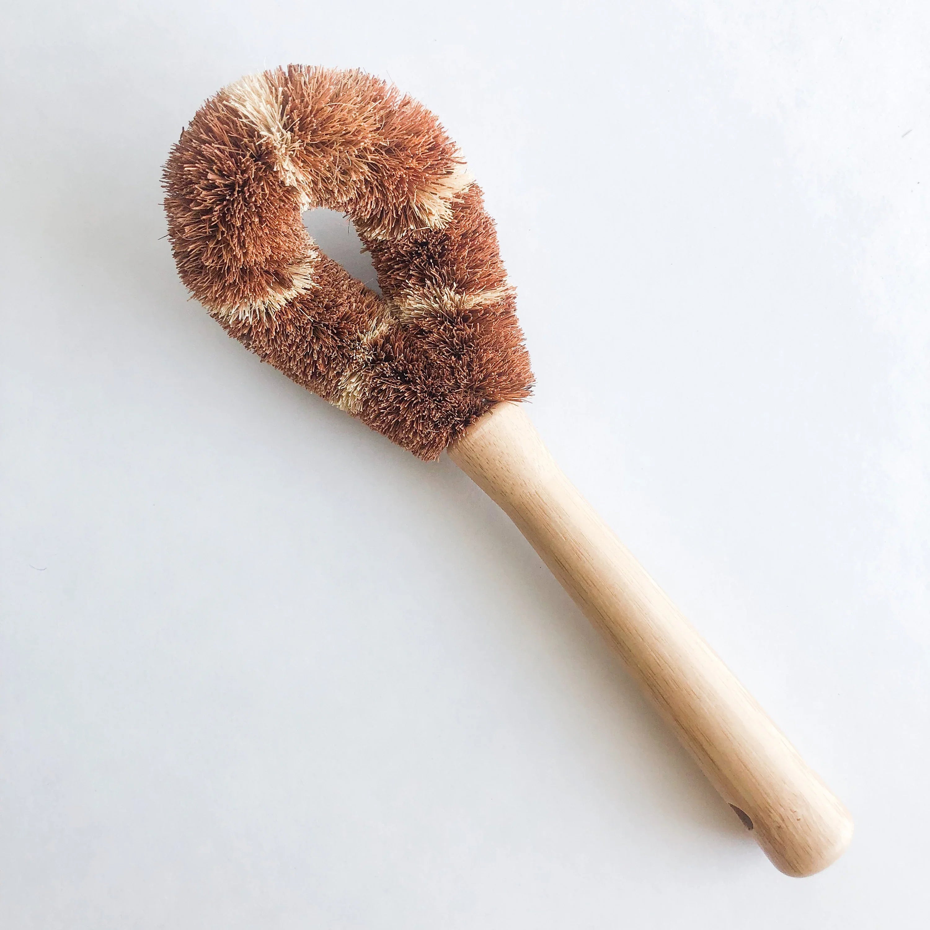 Coconut Glass Brush - Plastic-Free Natural Wood Design