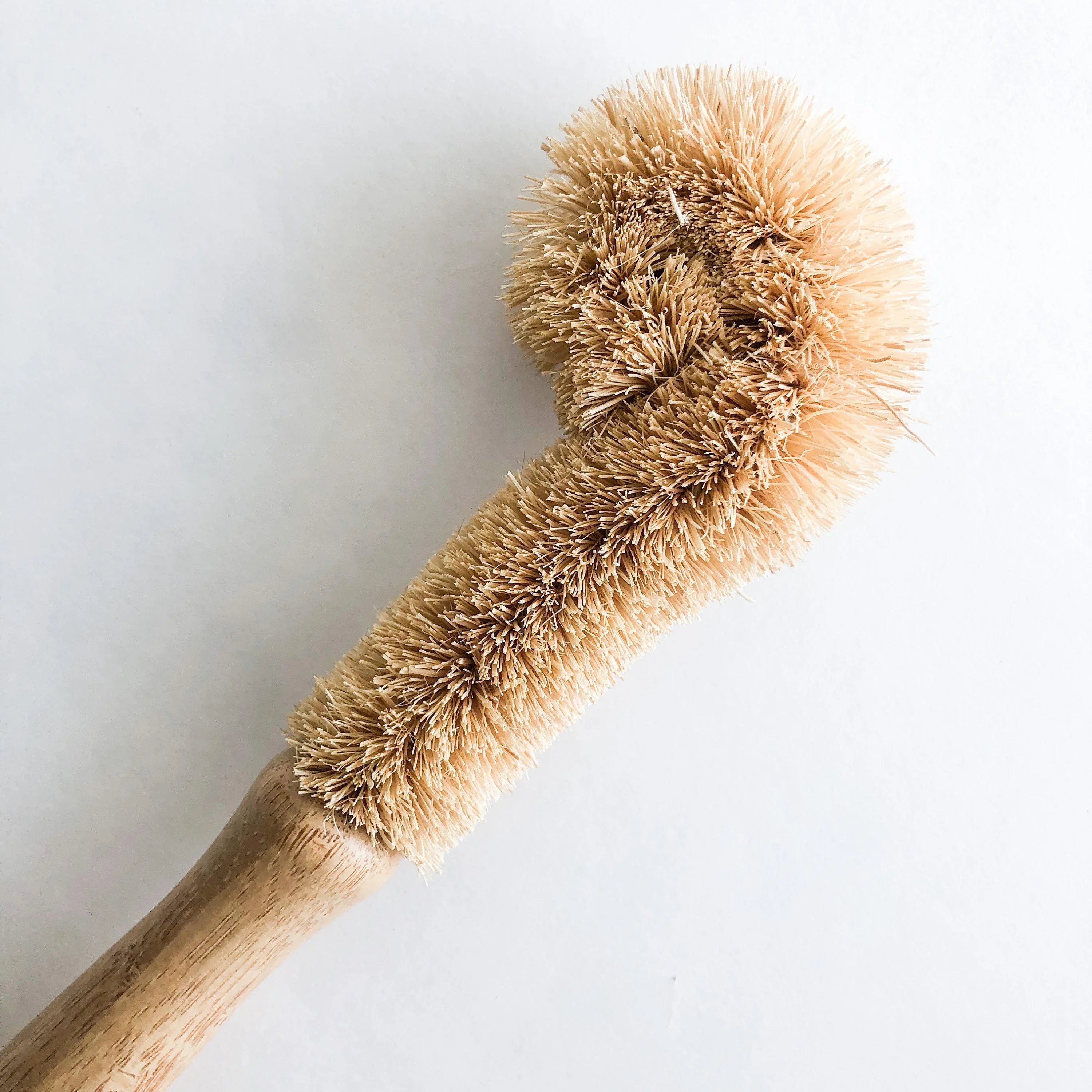 Coconut Glass Brush - Plastic-Free Natural Wood Design