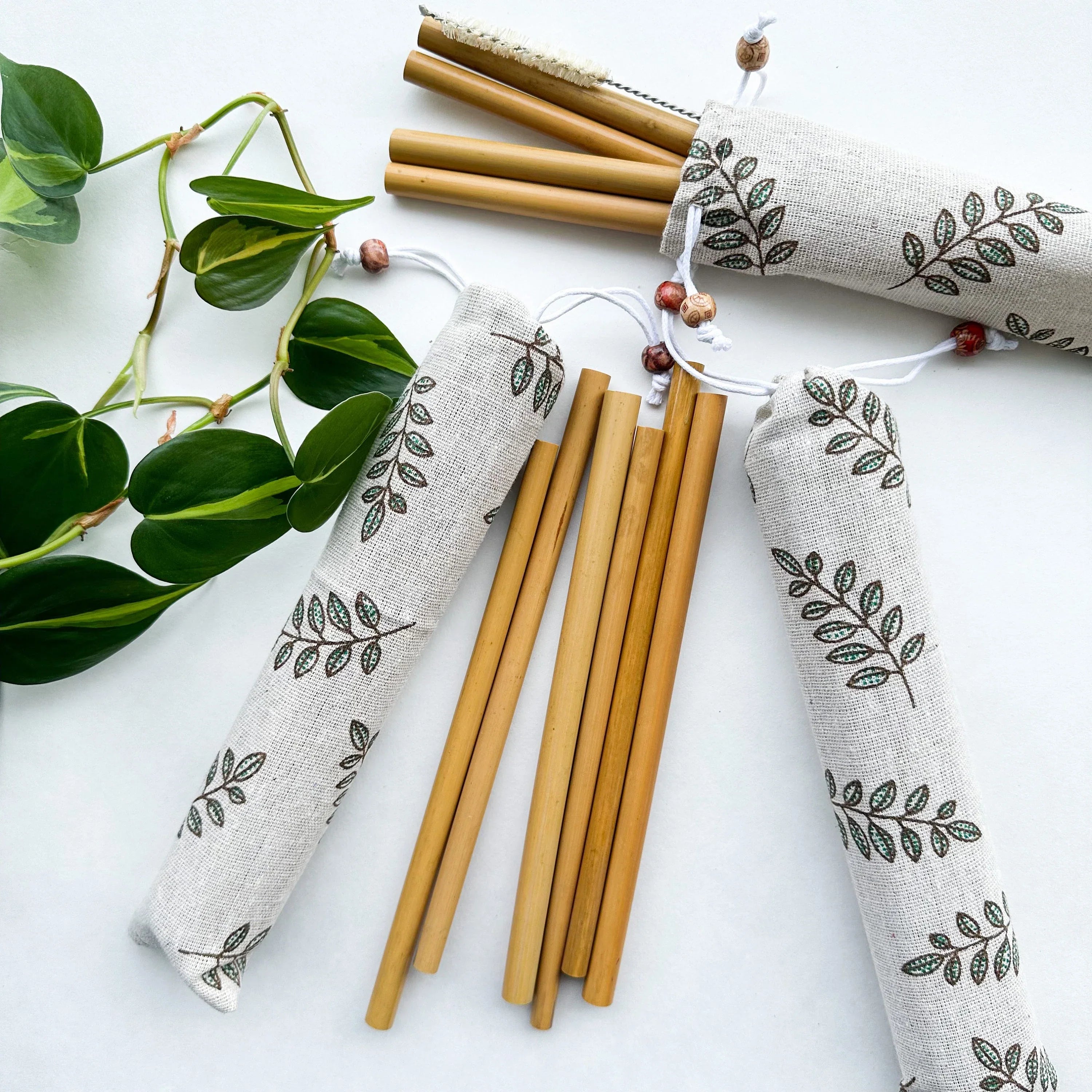 Premium Natural Wood Drinking Straw (10 Pack) - Modern Eco-Design